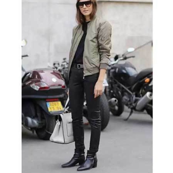 ❤️Sincerely Jules olive green bomber jacket XS - Picture 8 of 11
